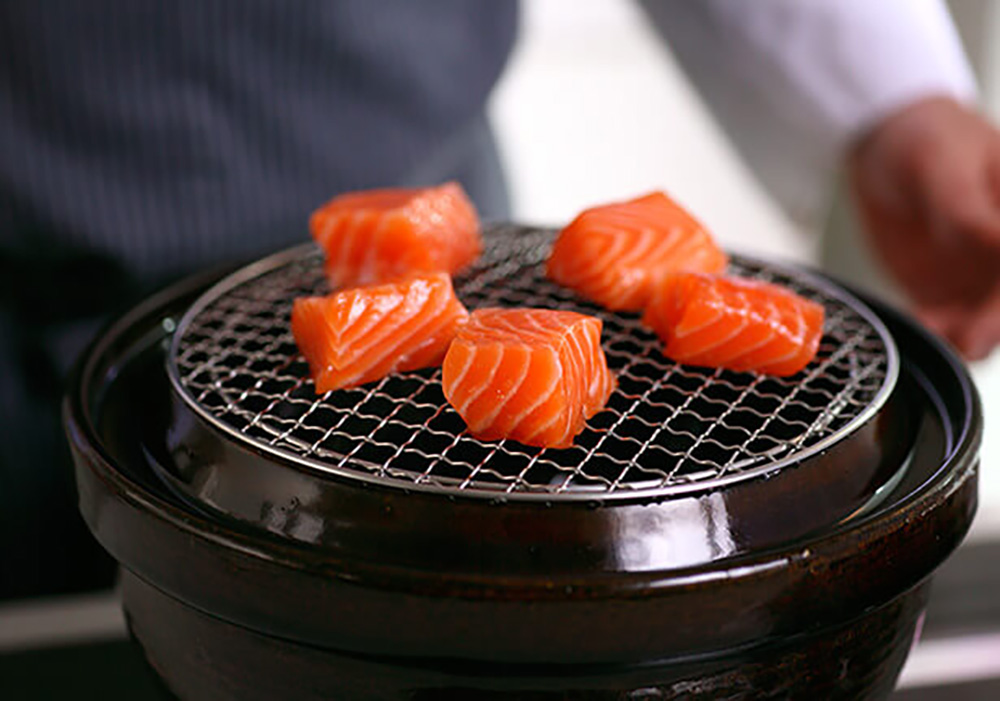 数時間漬け込んだサーモン