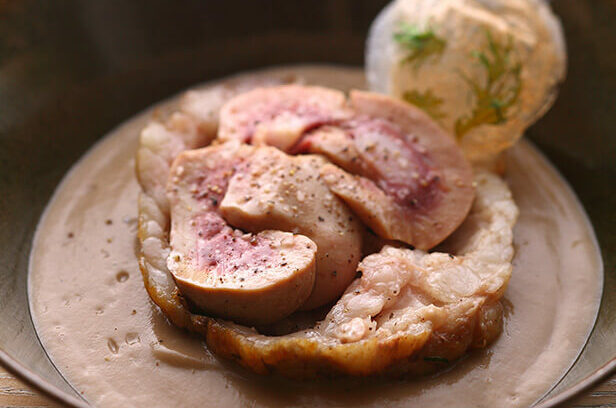 大分のお宝食材×「アニス」清水将シェフ 「乾（ほし）しいたけ」レシピ②