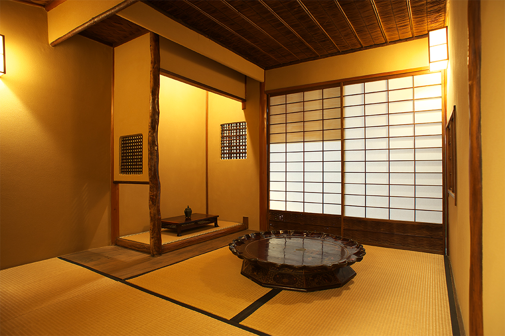 奥には大切なお客様を迎えるための茶室も。
