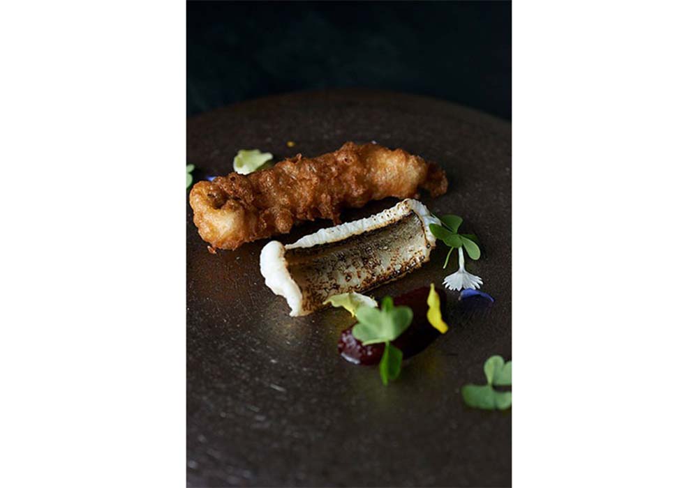 SPECIALITE 穴子＋ビーツ 死後硬直 2つのテクスチャー