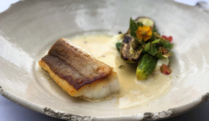 二ツ星「ドゥ・ヨンクマン」の夏の魚料理。