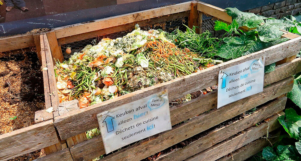 レストランやサンドイッチ店からの野菜クズ