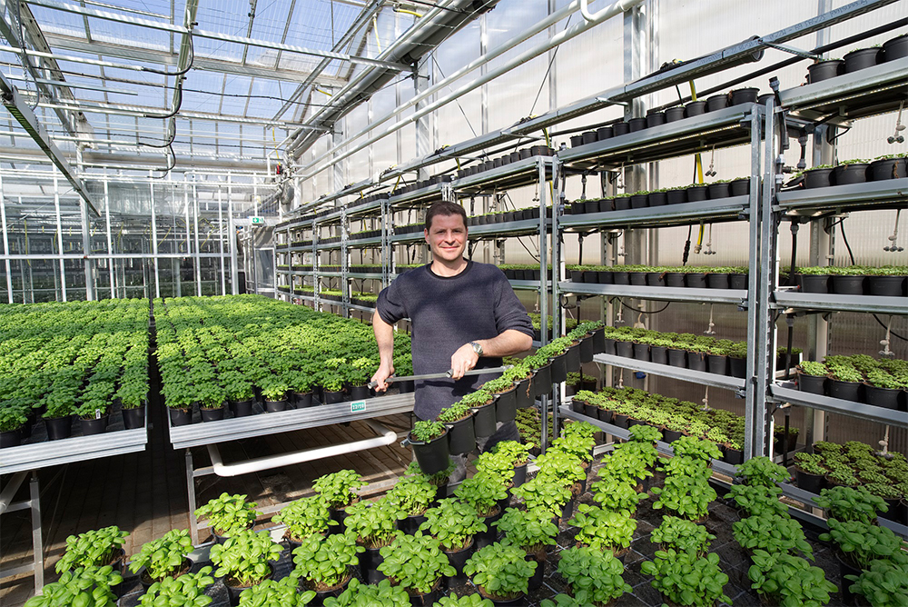 音楽業界出身者とスタートアップのコンサルティングをしていた男性2人が起業したECFファーム。元モルト工場を改装したオフィスビルの敷地内に1000平米の農地を確保。