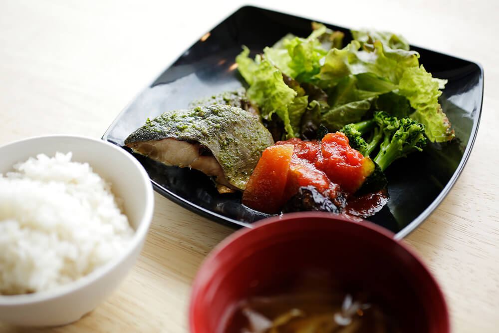 アジのグリルと夏野菜のラタトゥイユ