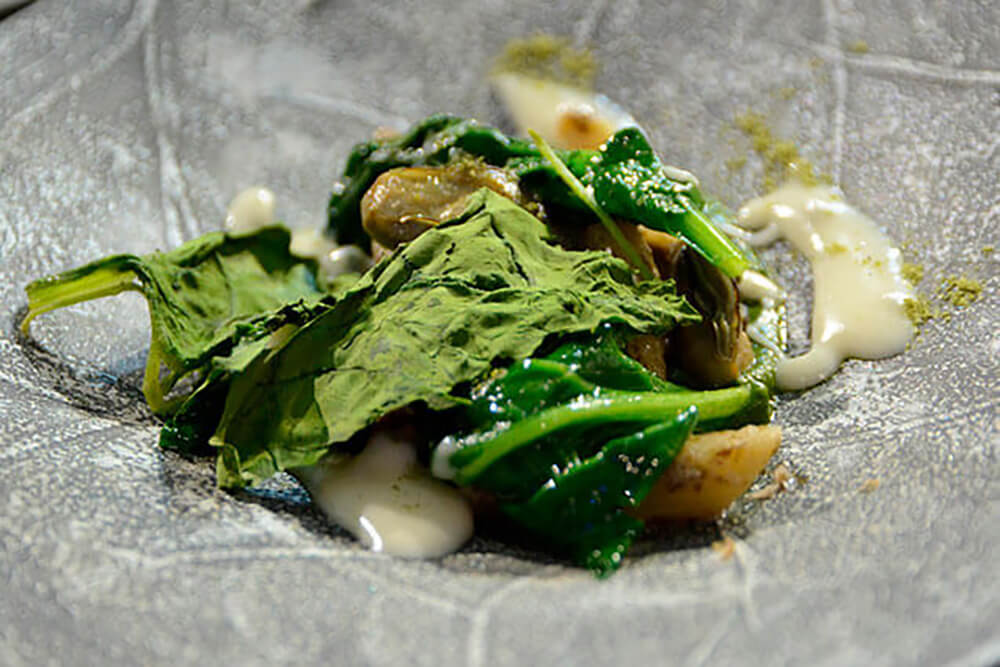 初戦の弓削シェフのパスタ料理。