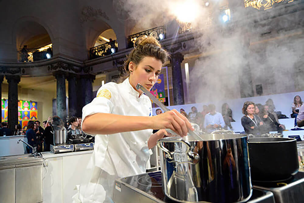 ブラジル代表の女性シェフ。