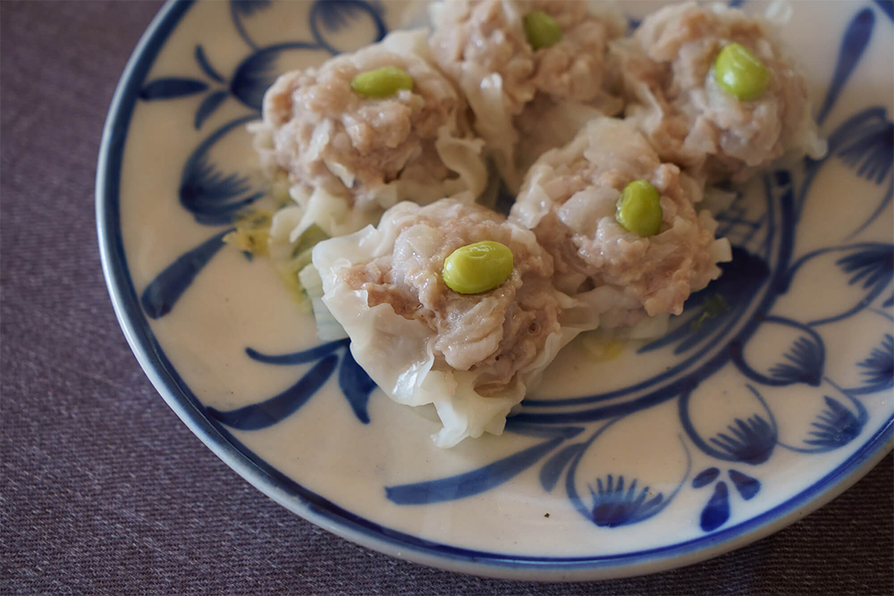 白菜ごと皿に盛って、一緒に食べれば、野菜も摂れる。