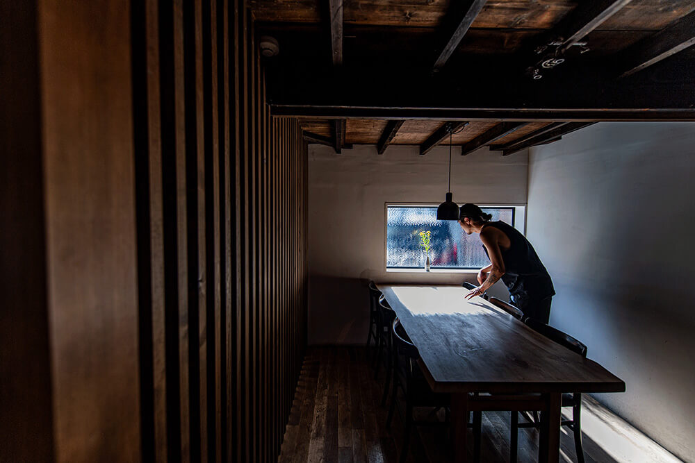 子連れ利用が多い開放的な半個室。