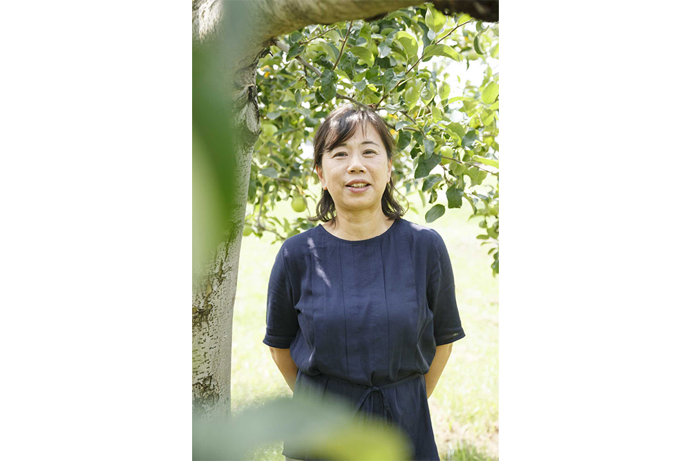 醸造を担当する青山富士子さん。洗練された味わいは、着々と新しいシードルファンを増やしている。