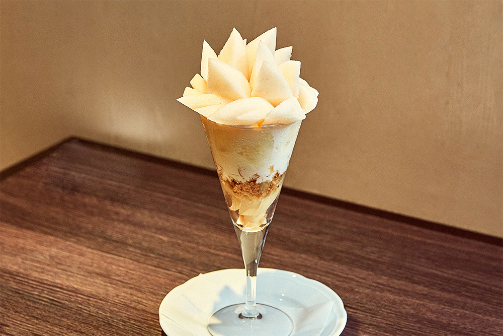 「茨城県産 和梨『恵水』のパフェ」2000円（税込）