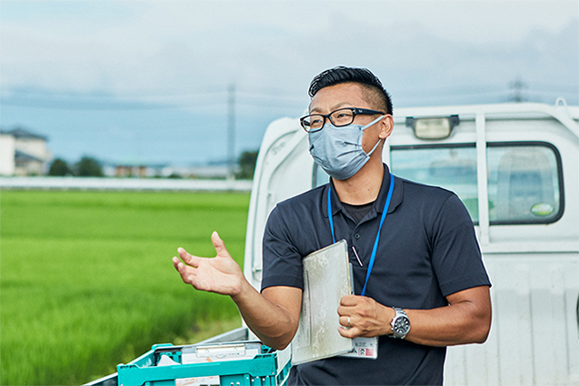 「JA北つくば東部営農経済センター」の日向一貴さん