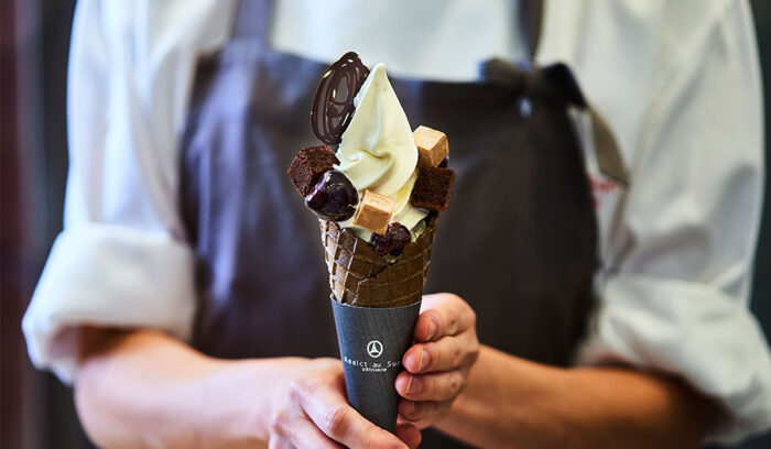 パティシエのクリエイションで魅せる<br />
ソフトクリームの世界