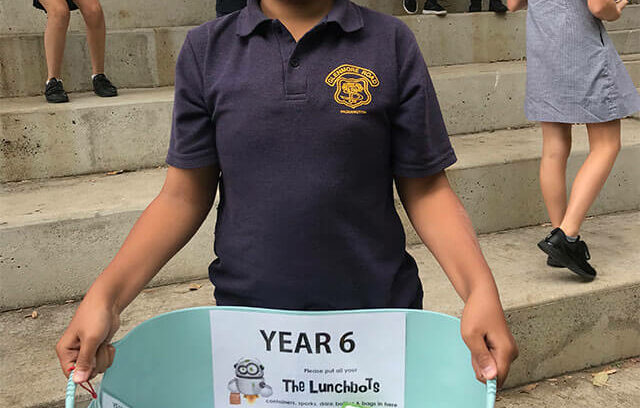 “エコな給食”で脱プラスチック