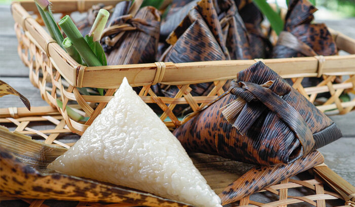 自然の抗菌ラップ、竹皮で包むサバイブめし