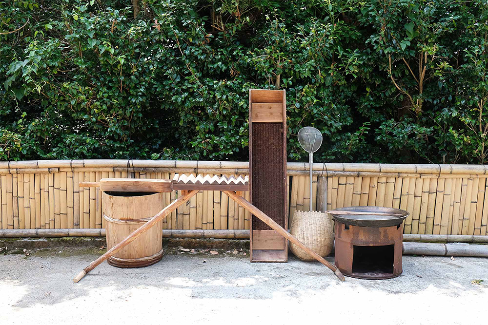 阿波晩茶作りの道具