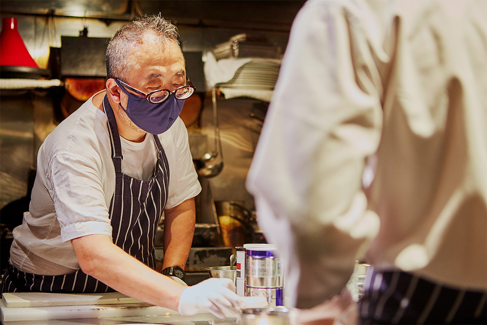 銀座「マルディグラ」和知徹シェフ。