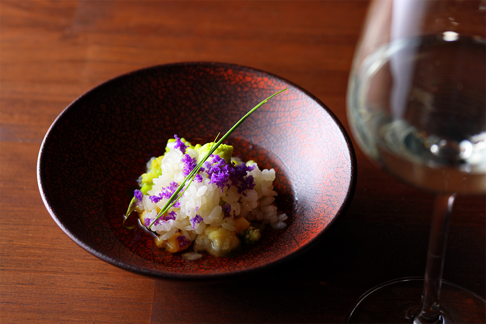 「仁井田本家の旬味とニッケイファームのカリフラワー」