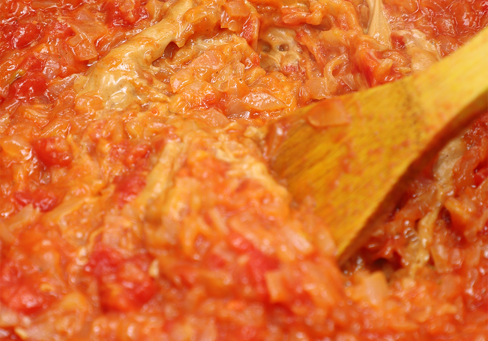 ［３］ピーナッツバターでコクを加える