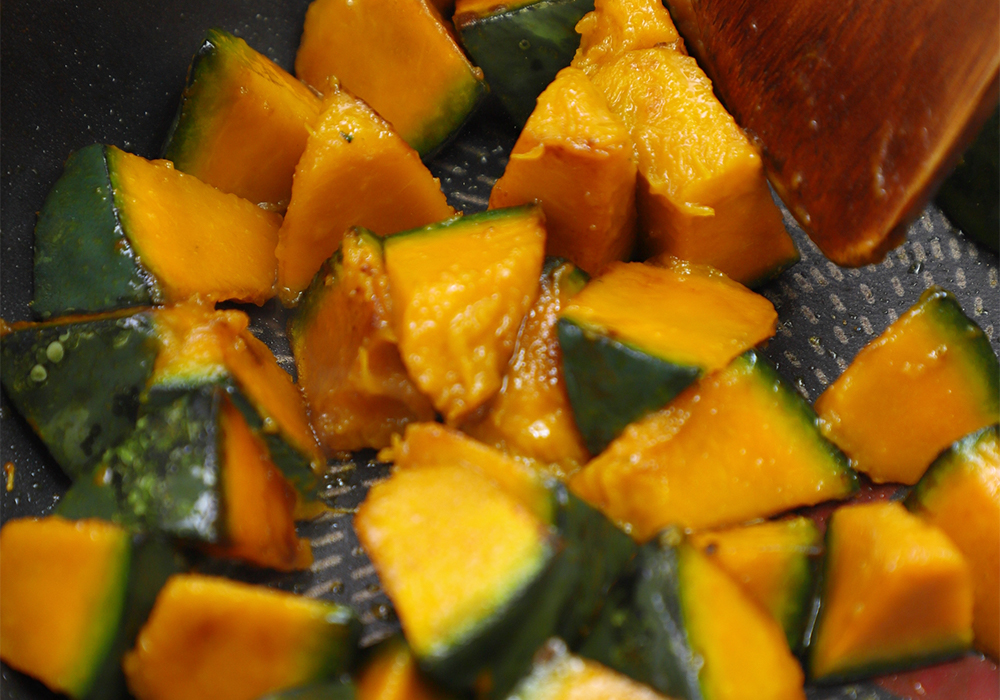 ［６］柔らかいカボチャは軽く