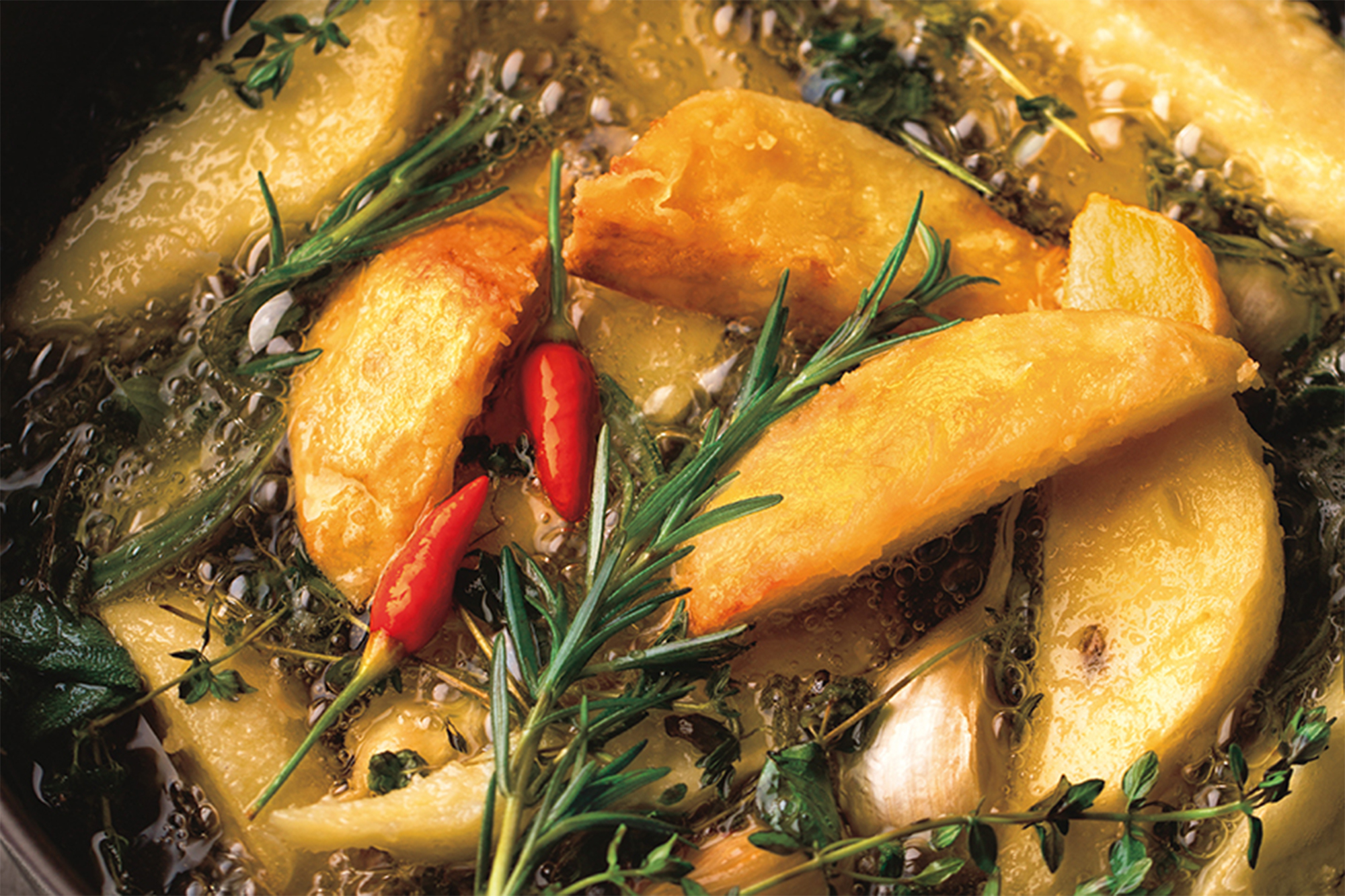 ハーブが香る自家製フライドポテト 「トスカーナフライドポテト」 スローレシピ03