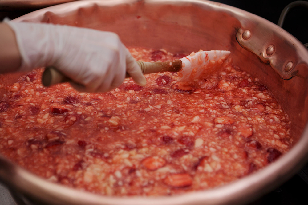 【５】強火で一気に煮る