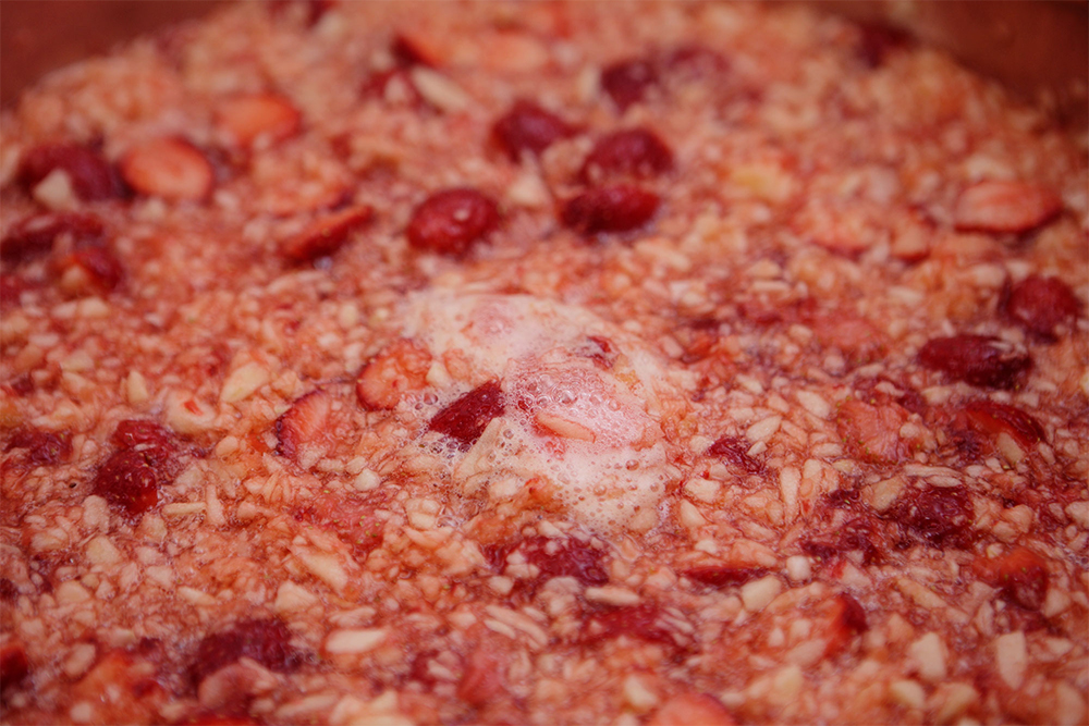 【６】とろみがつくまで煮る