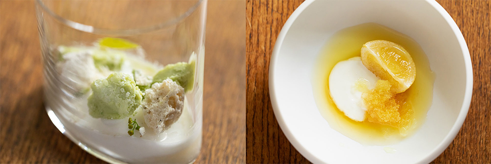 左[キヌヒカリ　バースニップ]、右[黄金柑　黄檗]