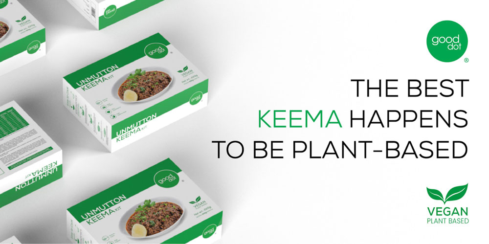 インド北西部、ラジャスタン州ウダイプルの植物性代替肉メーカー「グッドドット」がプラントベースのマトン(インドではヤギ肉)を使ったキーマカレー「アンマトン・キーマ・キット」を発売。