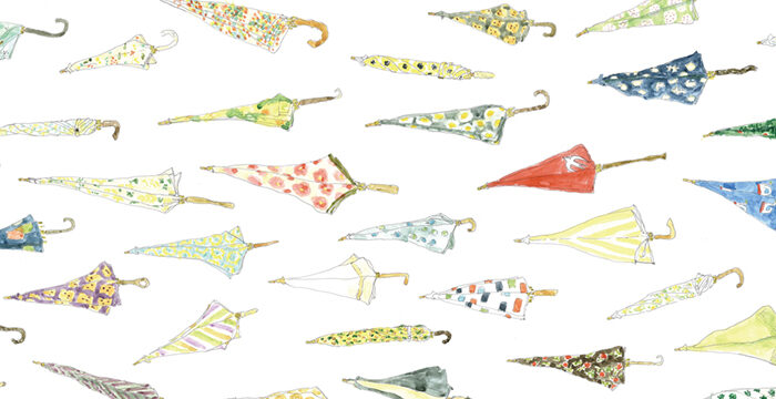 1本の傘が出来上がるまでの物語 イイダ傘店 神戸展覧会「翳す－かざす－」<br />
