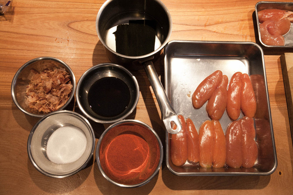 自家製明太子の材料