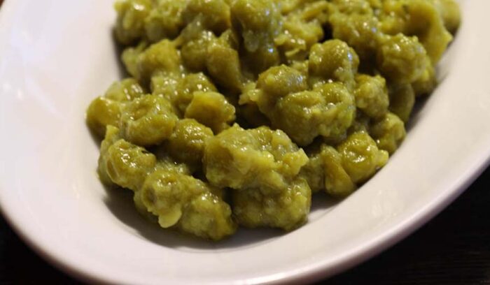 時間にしか作れない味がある。「グリーンピースのトリフォラーティ」