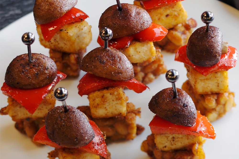 テンペと野菜のグリル ピンチョス仕立て