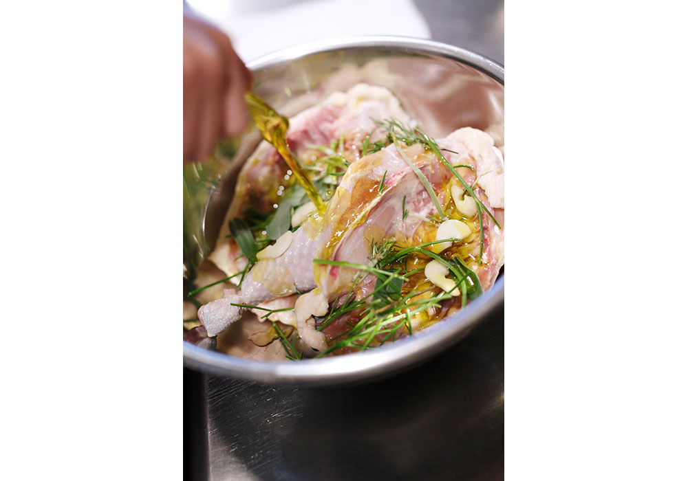 ハーブとマリネした鶏