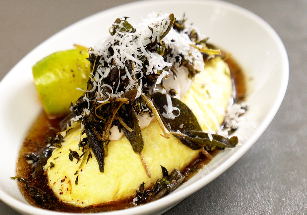 ハーブバターオムレツ