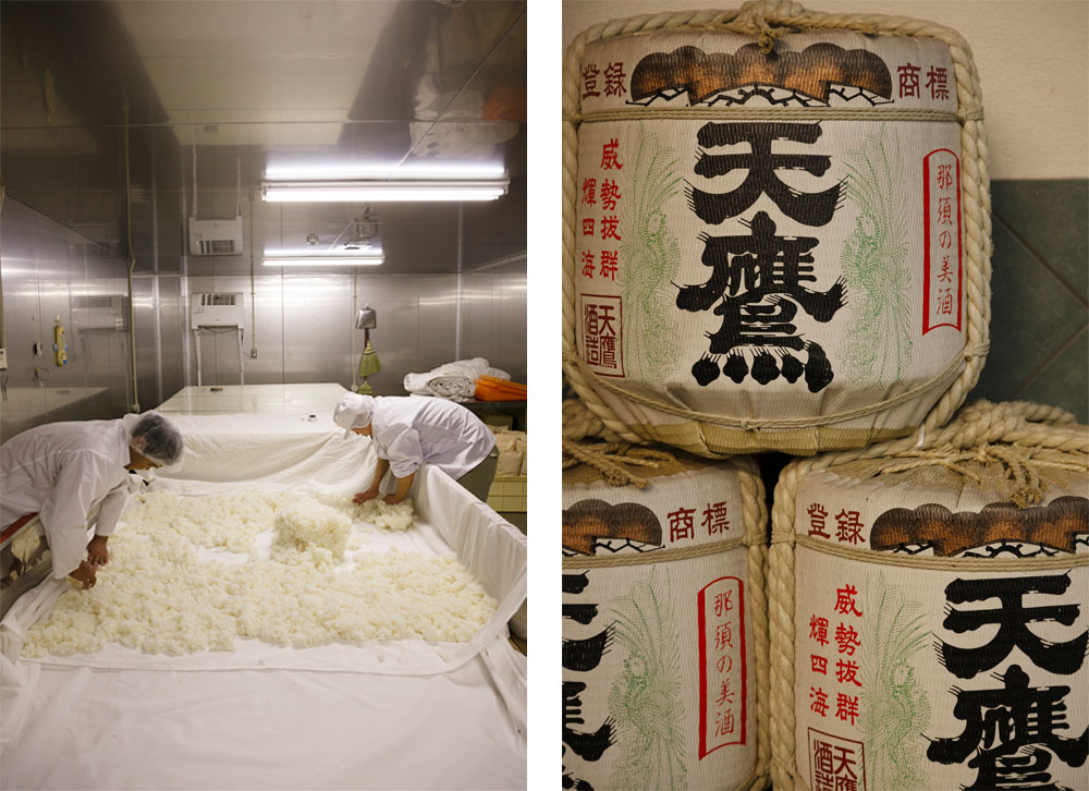 （写真左）室は震災を機に木からステンレスへ。