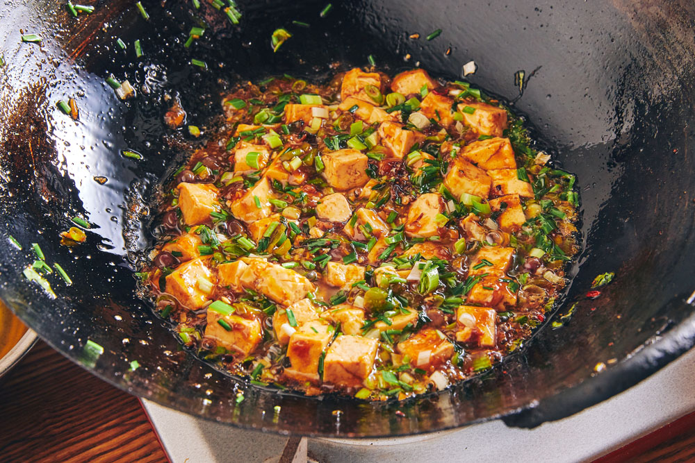 水溶き片栗粉でとろみを付ける