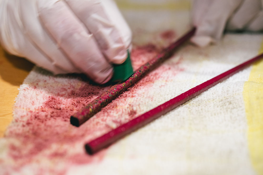 粉貝箸の体験金額は￥2,350。所要時間は40分程度。