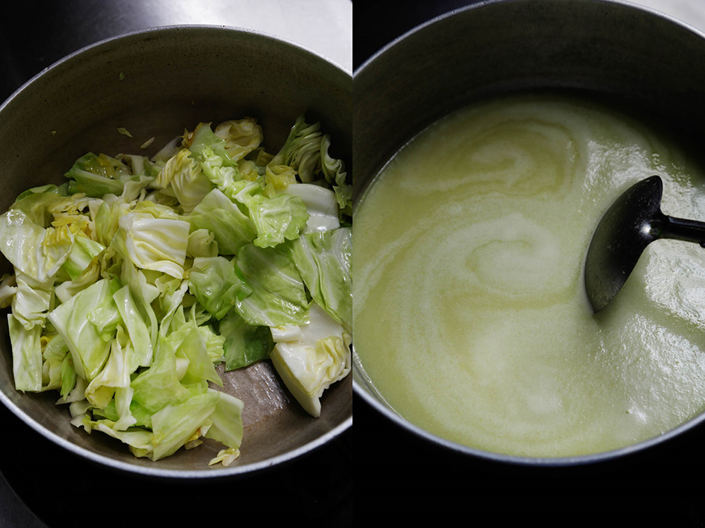 春を感じる味わい。「春キャベツのすりながし」