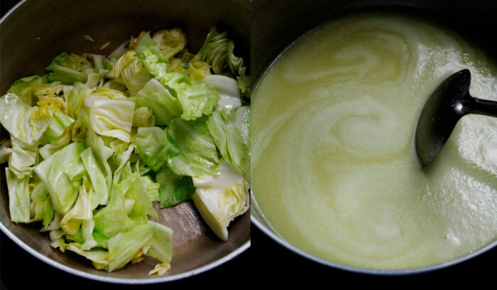 春を感じる味わい。「春キャベツのすりながし」