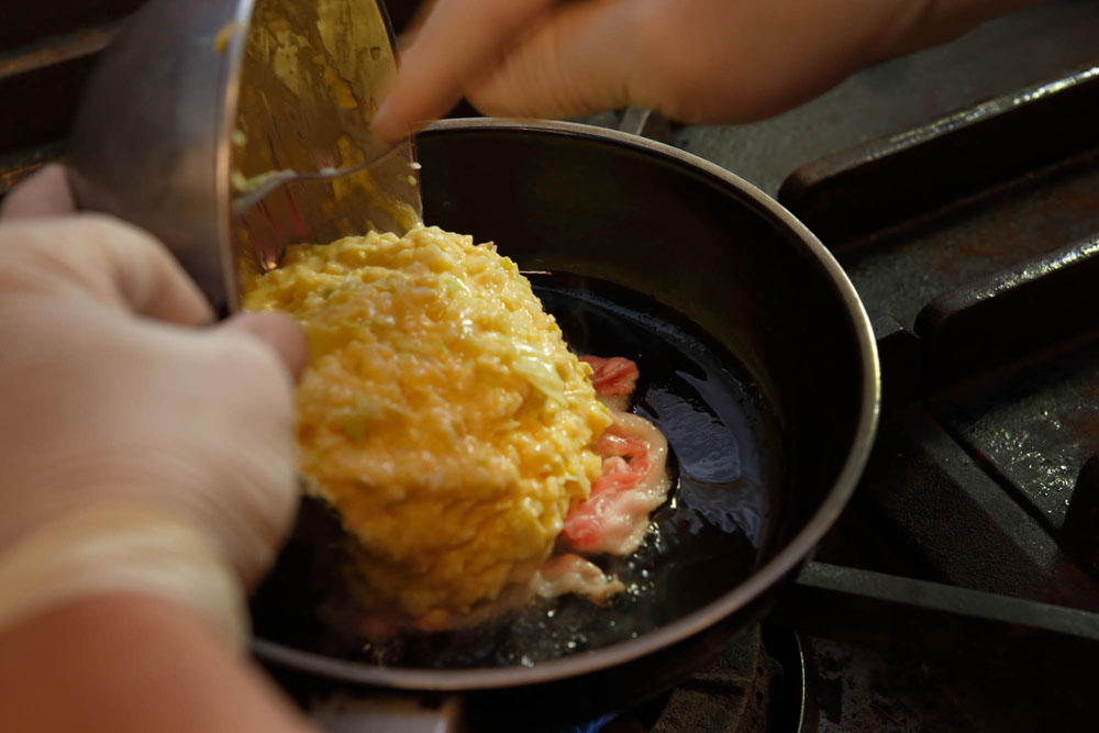 フライパンで焼く