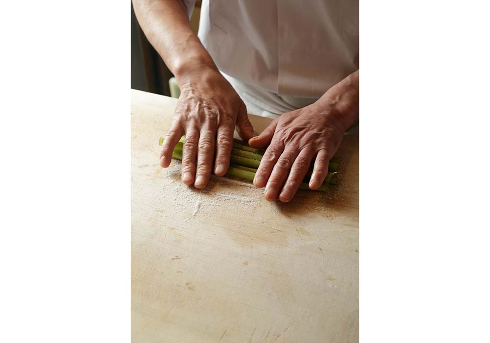 板ずりでむきやすくする