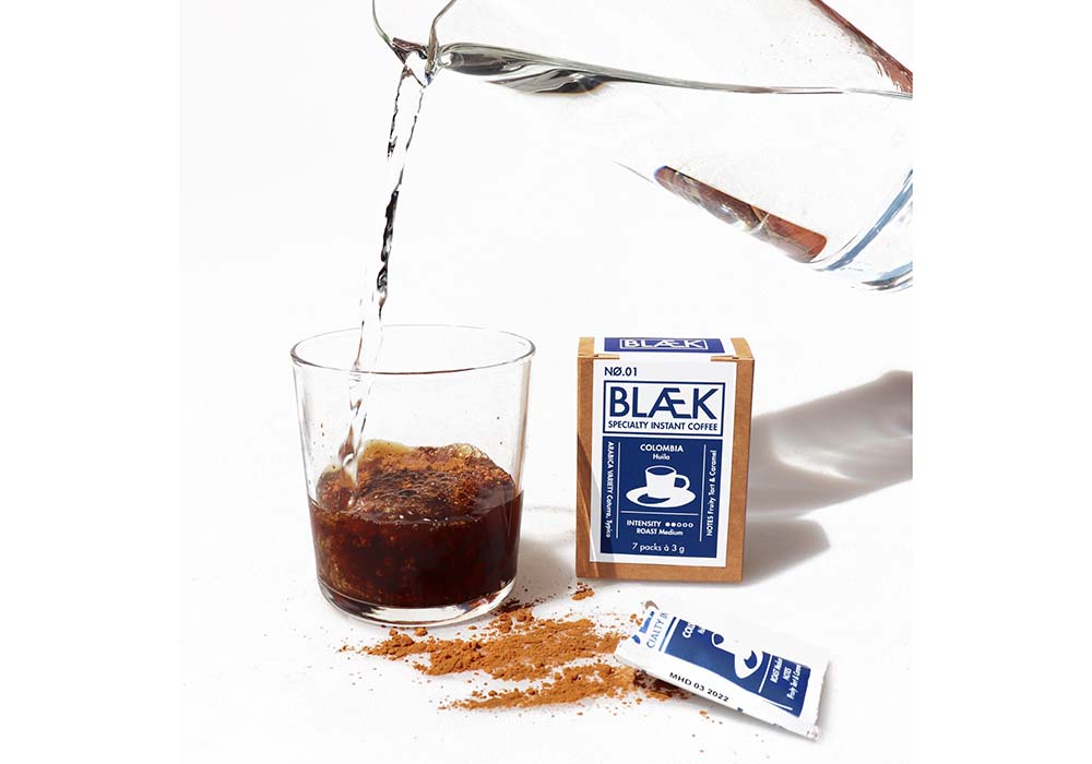 （写真）ドイツには冷たいコーヒーを飲む習慣はあまりないが、これから夏に向けて、コールドブリュー並みのまろやかな味わいのアイスコーヒーが、冷水で簡単に作れることもアピールしていきたいそうだ。