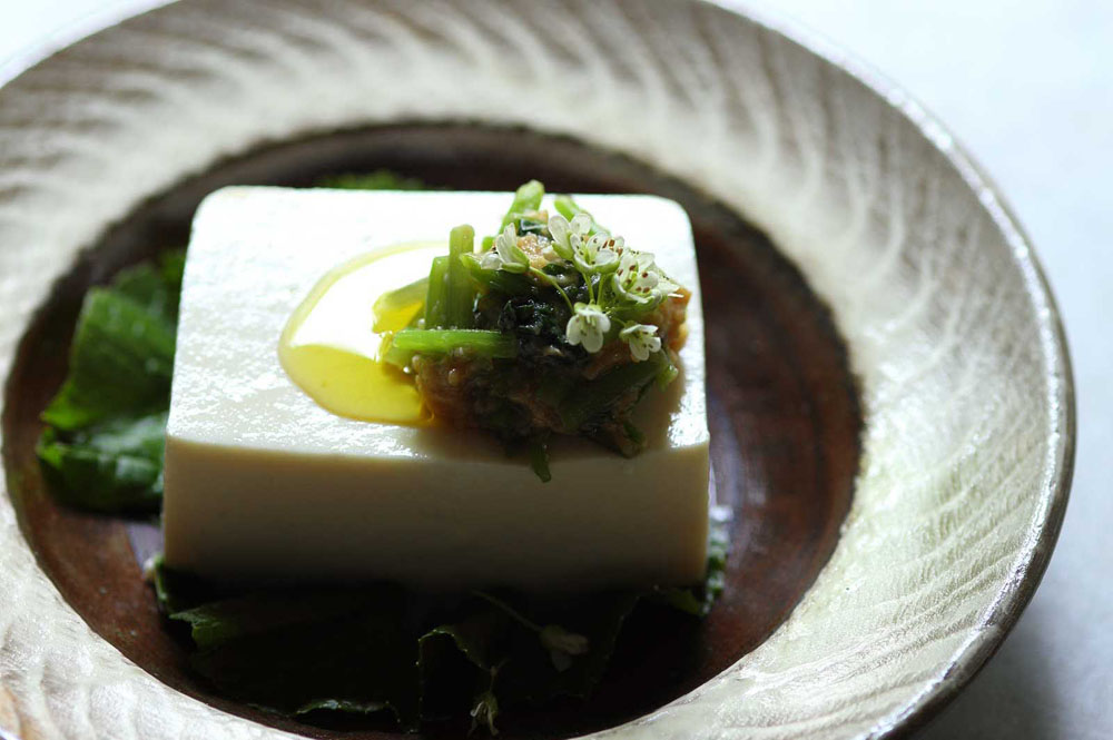 花ワサビと豆腐