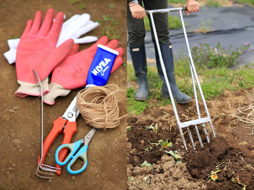 畑仕事の七つ道具