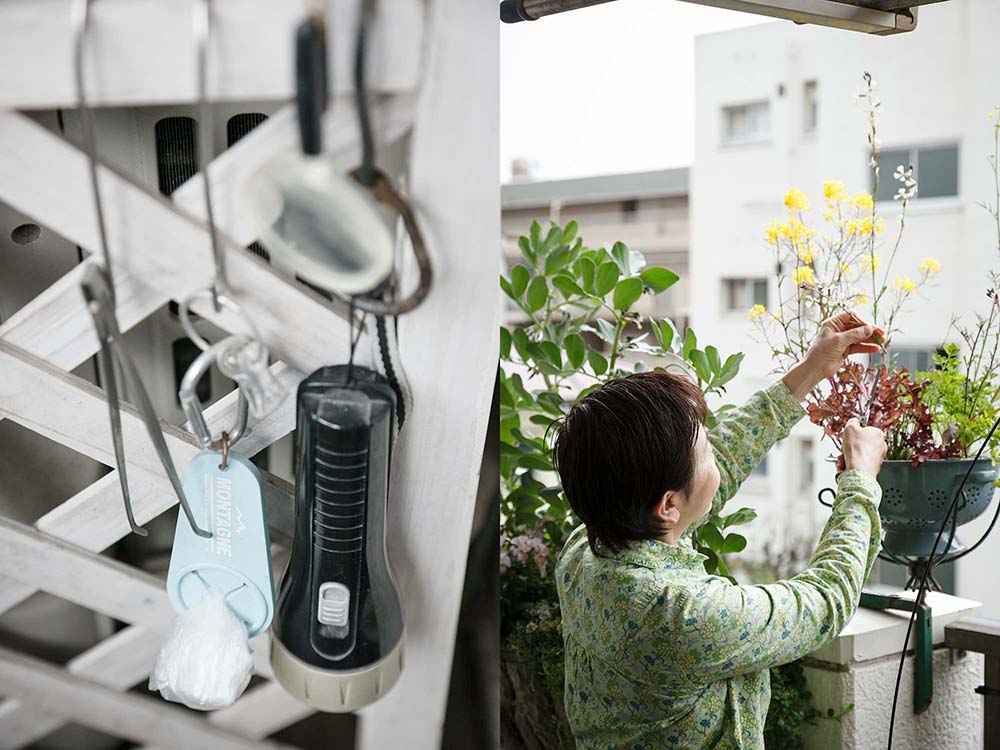 すぐ手にとれる場所に虫退治セット