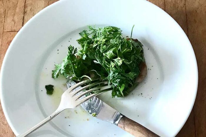 茎と根と葉っぱ　初夏編 「茎で香り高いジェノヴァ風ペーストを」
