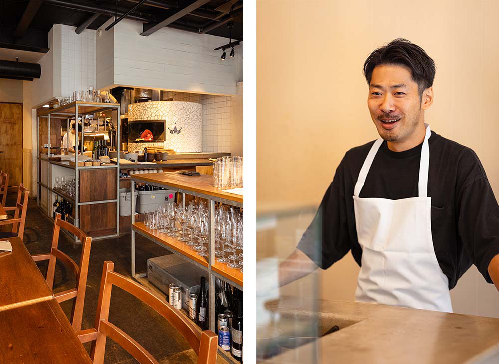 平雅一シェフ。東京・広尾「アッカ」で勤務後、渡伊。帰国後、三宿「ボッコンディヴィーノ」でシェフに。2012年に「ドンブラボー」をオープン。2020年に姉妹店「クレイジーピザ」を開店し、神楽坂や虎ノ門（2023年秋オープン予定）にも展開。