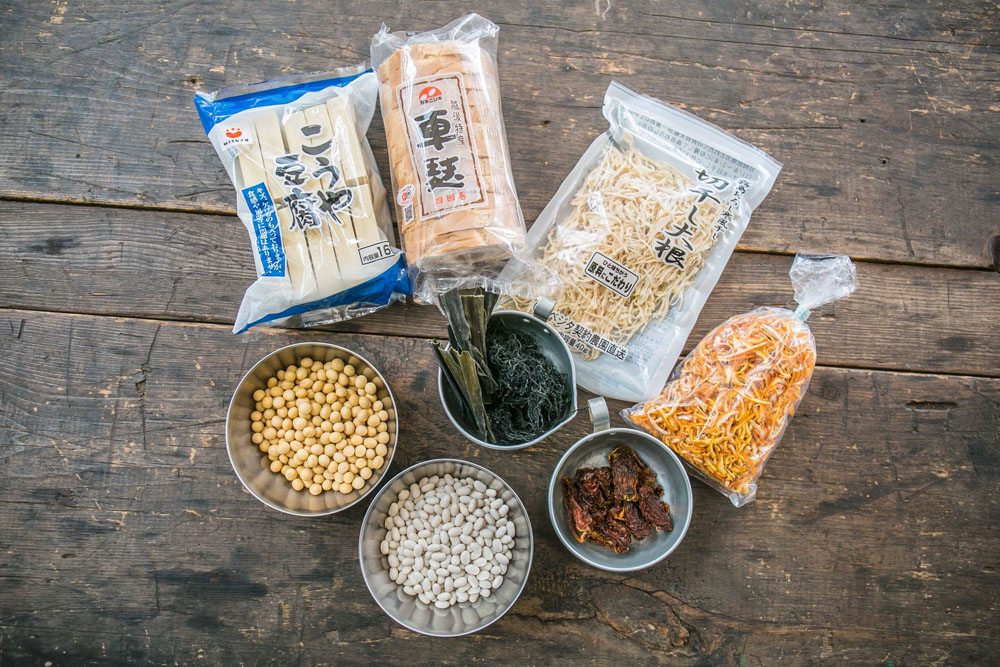 「車麩のゴマ唐揚げ」材料