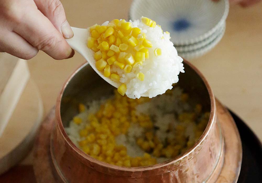 旨味がみっちり。トウモロコシは皮と芯からだしをとる「トウモロコシごはん」プラントベースの始め方