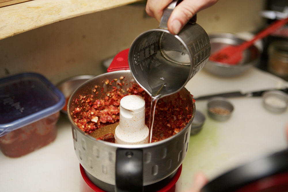 水を足して回す